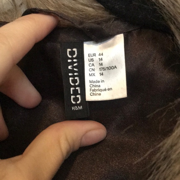 H&M Faux Fur Vest (M/L) - Picture 2 of 6